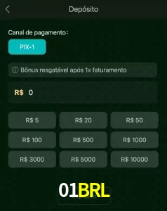 deposits 01BRL